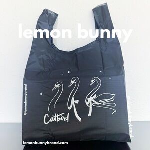 Catbird x BAGGU Collaboration Black Swan Lunch Bag Brand New NWT